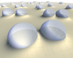 Droplets on soft substrates sense each other due to elastocapillary forces