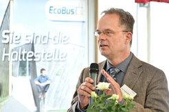 Prof. Stephan Herminghaus, EcoBus project leader at the Max Planck Institute for Dynamics and Self-Organization, Göttingen