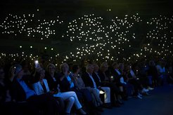 Die Dynamik des Herzens vom Publikum nachempfunden