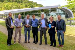 P. Cramer, W. Stühmer, E. Bodenschatz, H. Grubmüller, A. Müller-Dreier, F. Alves und H.-P. Herberhold (v.l.n.r.)