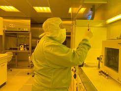 Working in the clean room